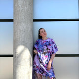 Model fringe dress