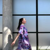 Model fringe dress