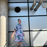 Model fringe dress