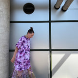 Model fringe dress