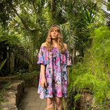 Hanimaa aida off shoulder mekko lyhyt liila