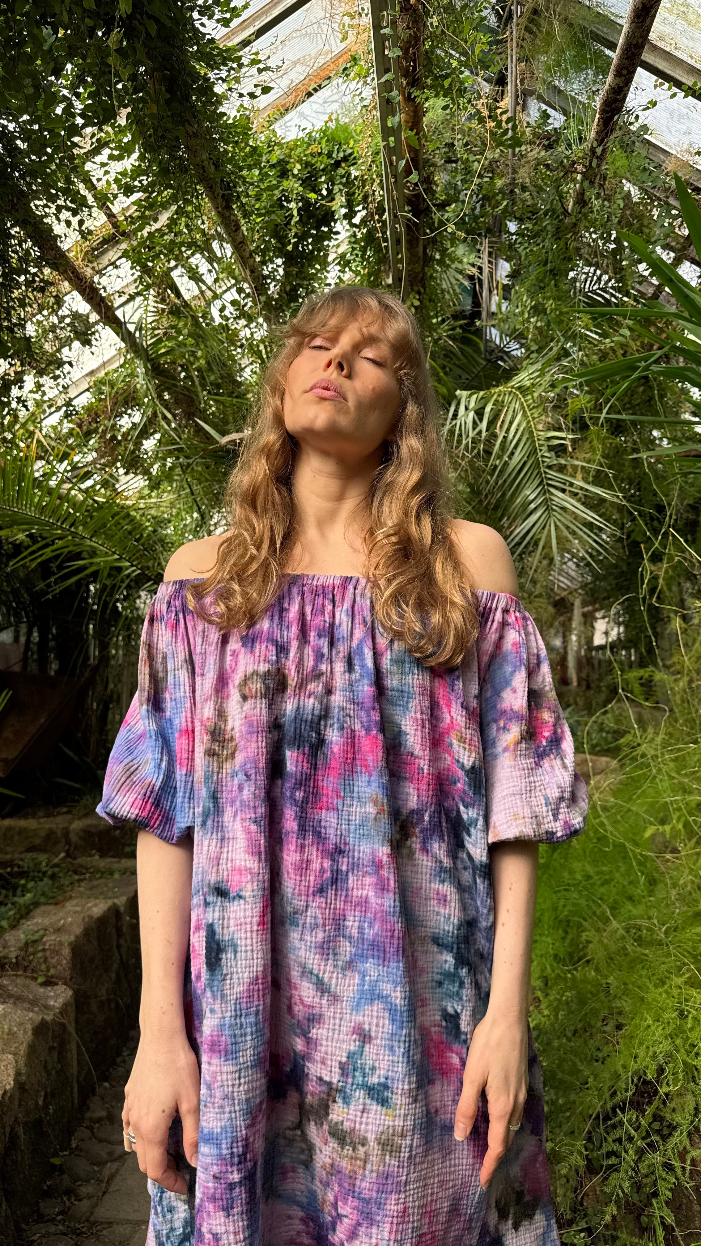 Hanimaa aida off shoulder lyhyt mekko monivärinen