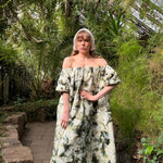 Hanimaa maksimekko vihreä off shoulder