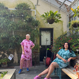 Hanimaa hapsumekko trikoomekko kösin värjätty pinkki turkoosi