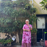 Hanimaa hapsumekko tpaitamekko käsinvärjätty 