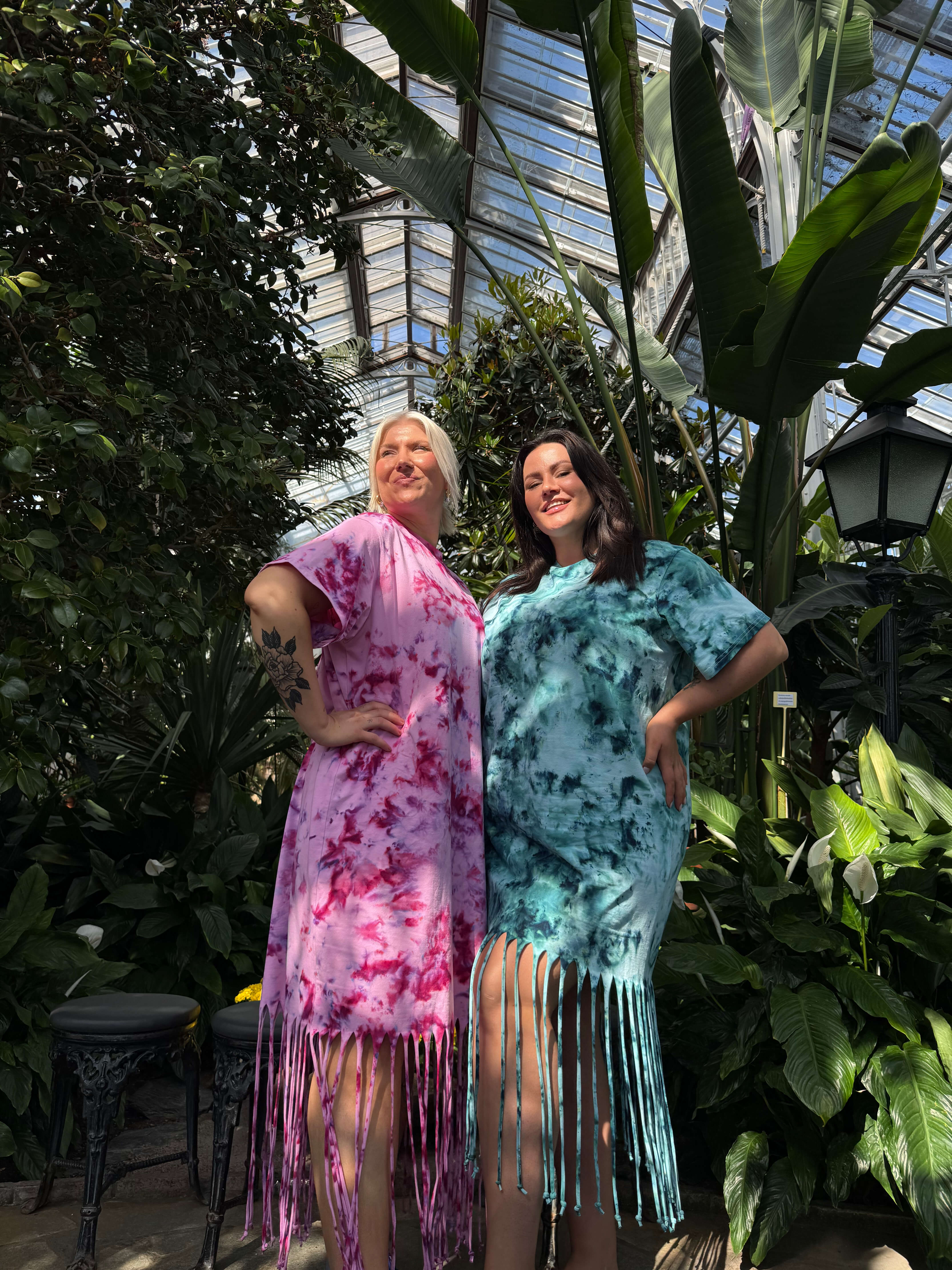 Hanimaa hapsumekko t paitamekko käsinvärjätty 