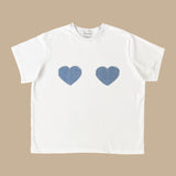 Heart long T-shirt